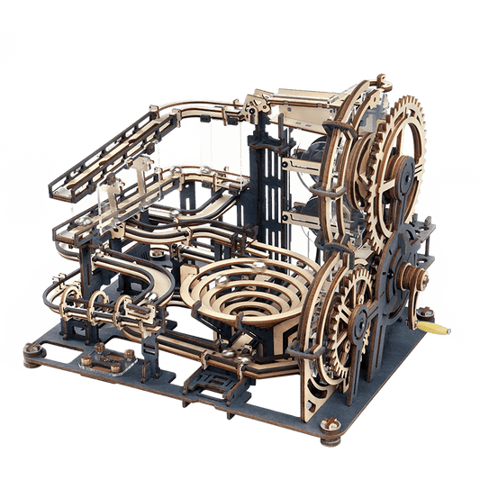 Puzzle mécanique assemblé Robotime Rokr LGA01 en marbre Night City Puzzle 3D en bois à monter soi-même
