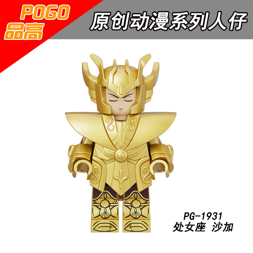 PG8299 PG8300 Blocks Saint Twelve constellation Seiya Bricks Arrudiba Desmusk Mini Action Assembly Anime Building Block Educational Kid Toy