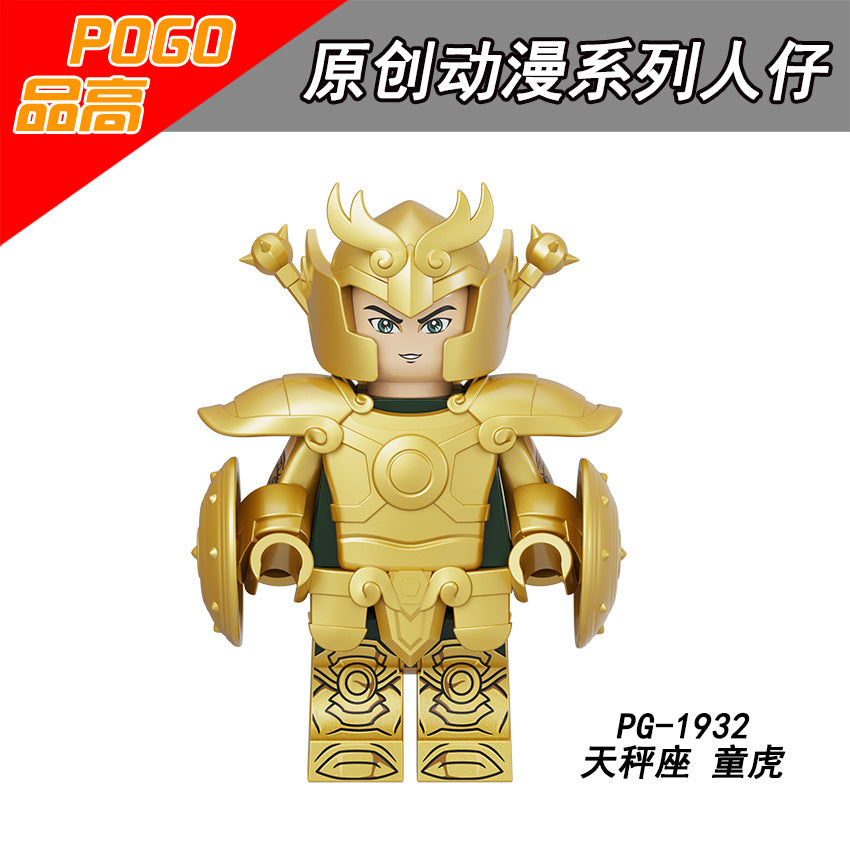 PG8299 PG8300 Blocks Saint Twelve constellation Seiya Bricks Arrudiba Desmusk Mini Action Assembly Anime Building Block Educational Kid Toy