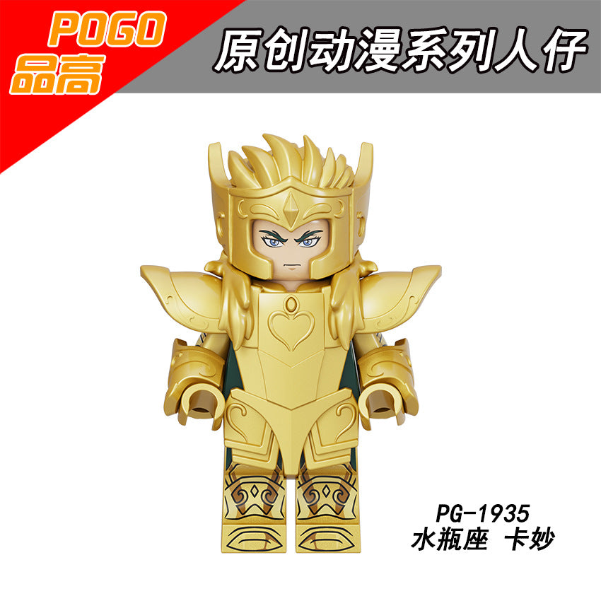 PG8299 PG8300 Blocks Saint Twelve constellation Seiya Bricks Arrudiba Desmusk Mini Action Assembly Anime Building Block Educational Kid Toy