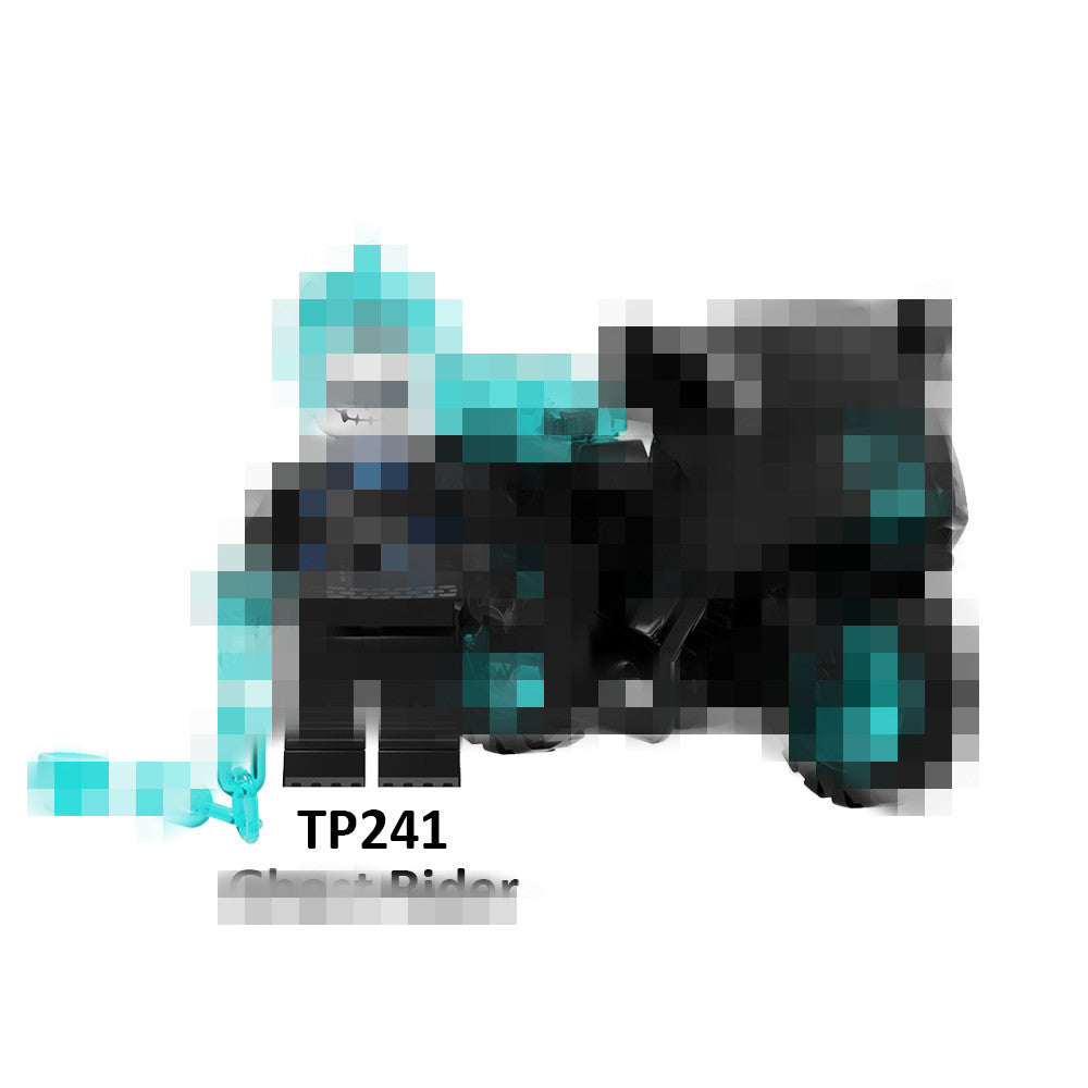 TP1030 Super Heroes Movie Series Character with Motorcycle Mini Assembly Figs Building Block Educational Children Toys Gift