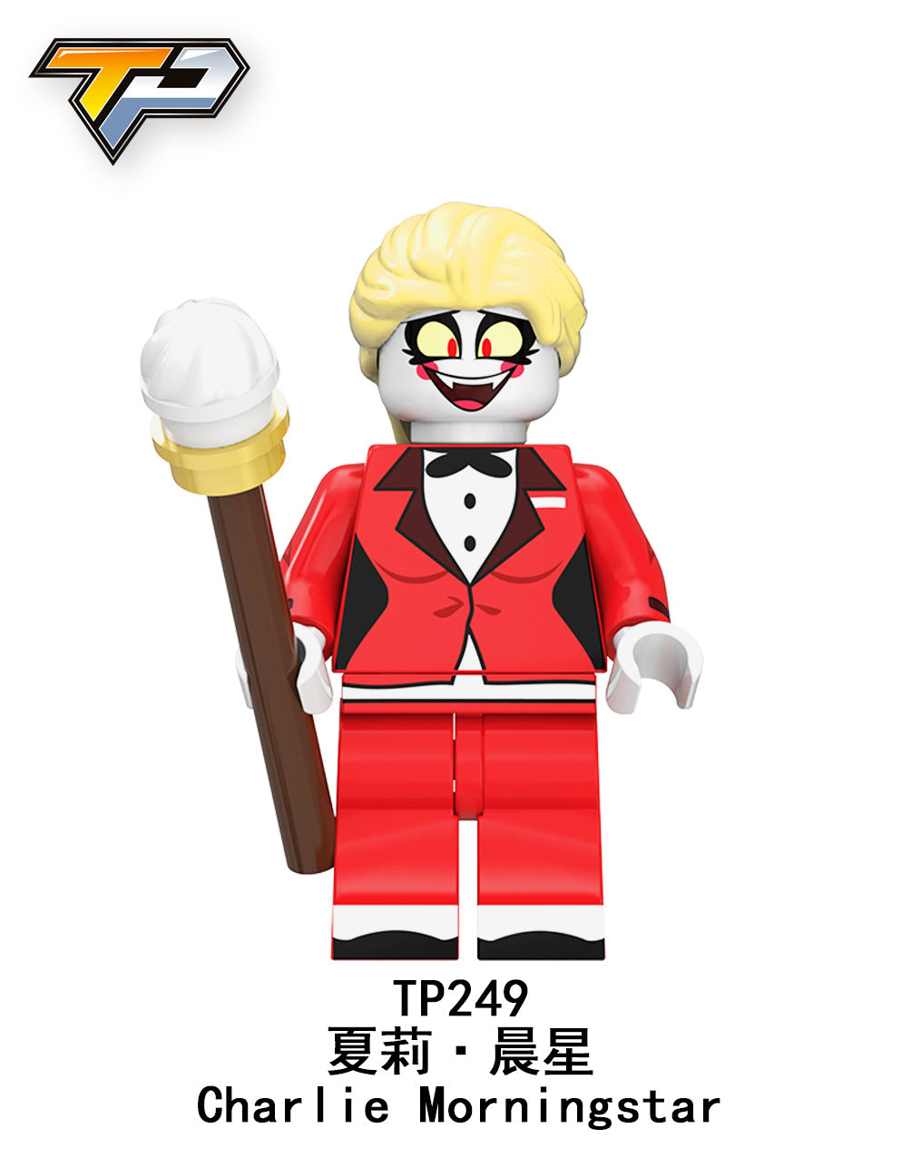 TP1031 Hazbin Hotel Popular America Carton Anime Series Alastor Niffty Cherri Bomb Mini Assembly Figures Toys Building Block Kid