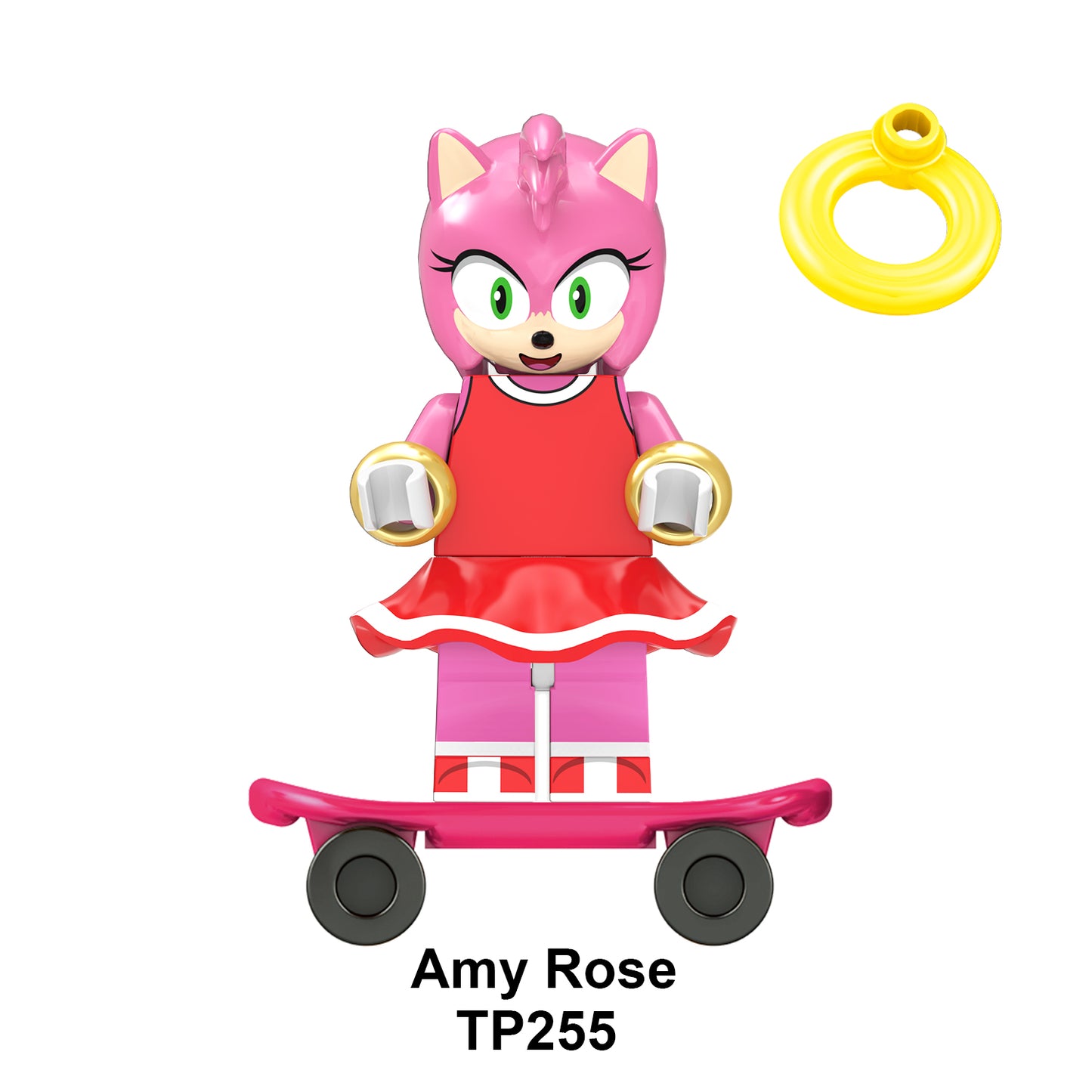 TP1032 Hot Carton Anime Amy Rose Sonic Nakkurusu Shadow Dr. Eggman Teirusu Mini Assembly Figures Building Block Children Toys