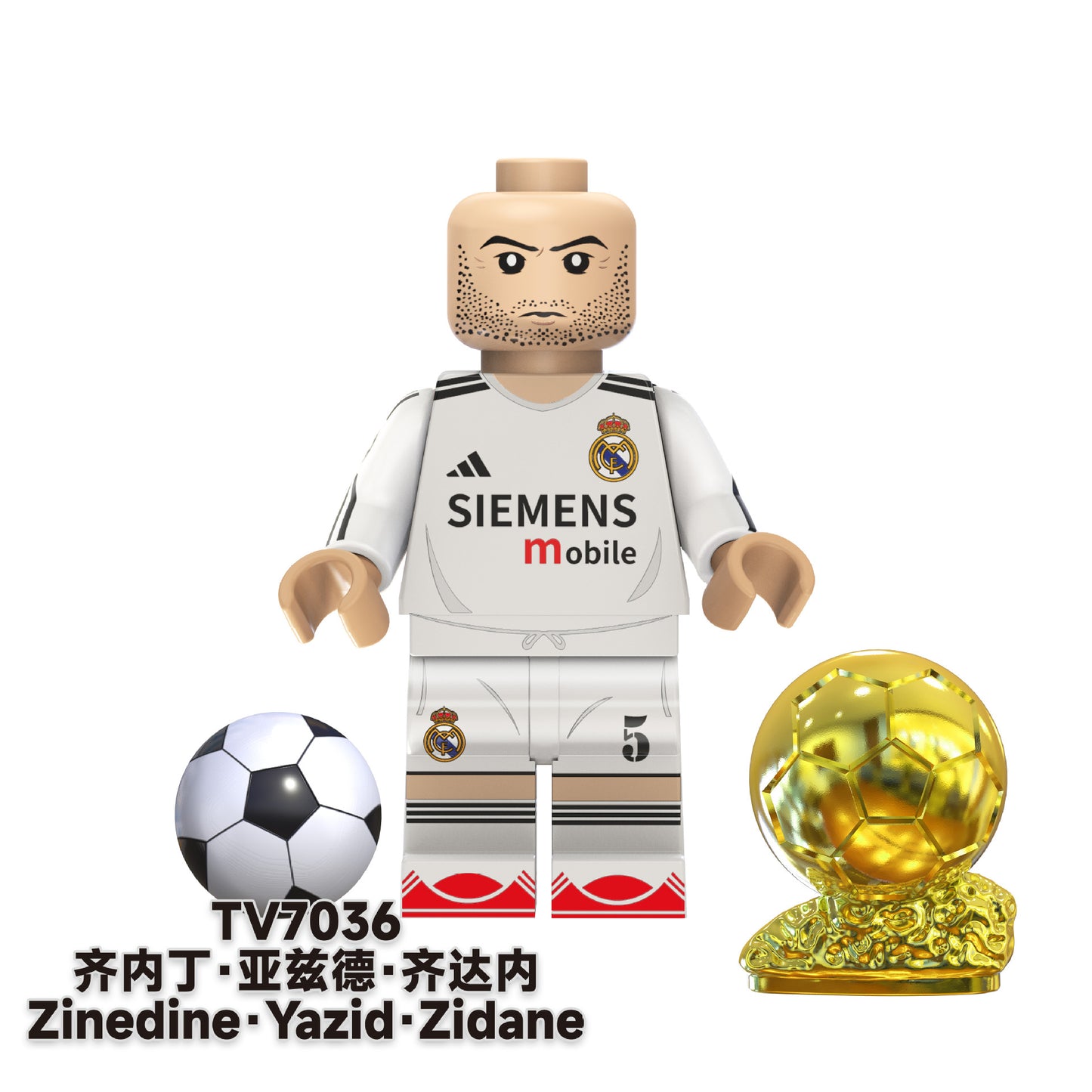 TV6505 TV6506 TV6507 Famous World Character Soccer Player Football Star Plastic Creative Mini Blocks DIY Building Blocks Gift Toys for Kids