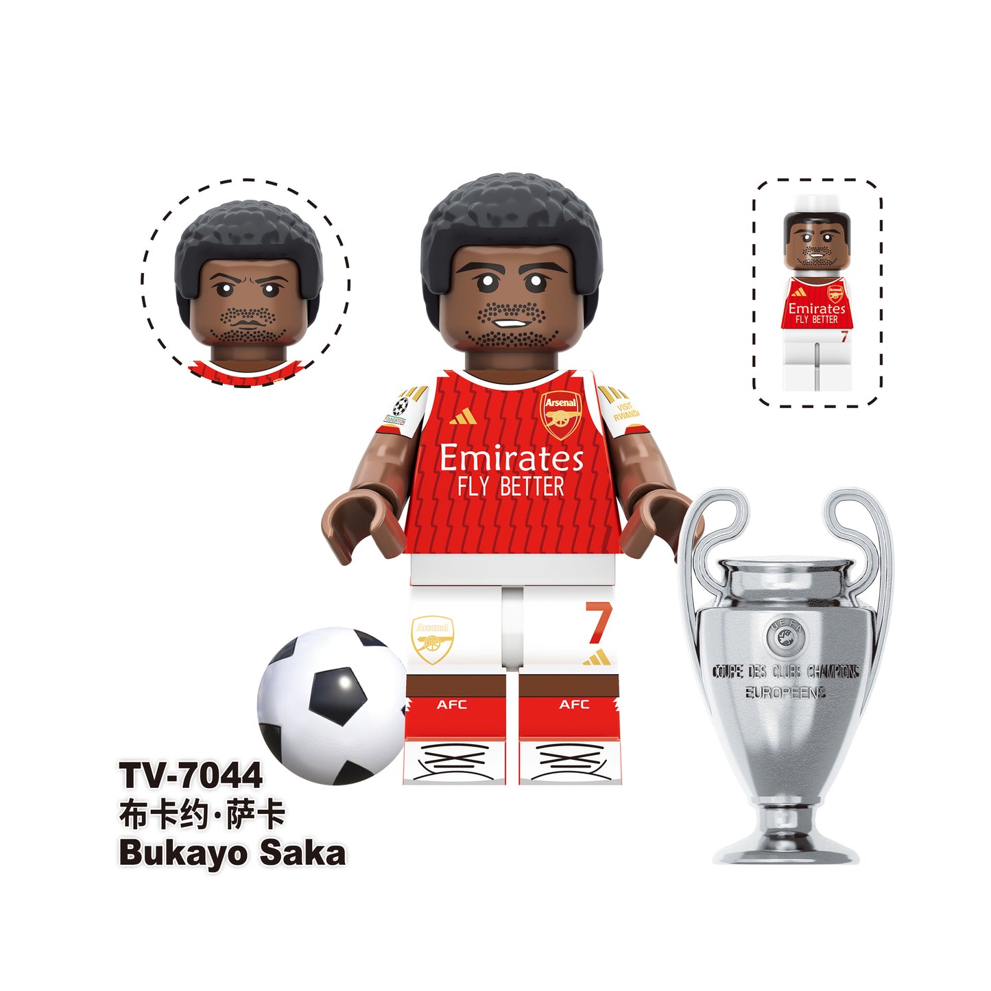TV6505 TV6506 TV6507 Famous World Character Soccer Player Football Star Plastic Creative Mini Blocks DIY Building Blocks Gift Toys for Kids