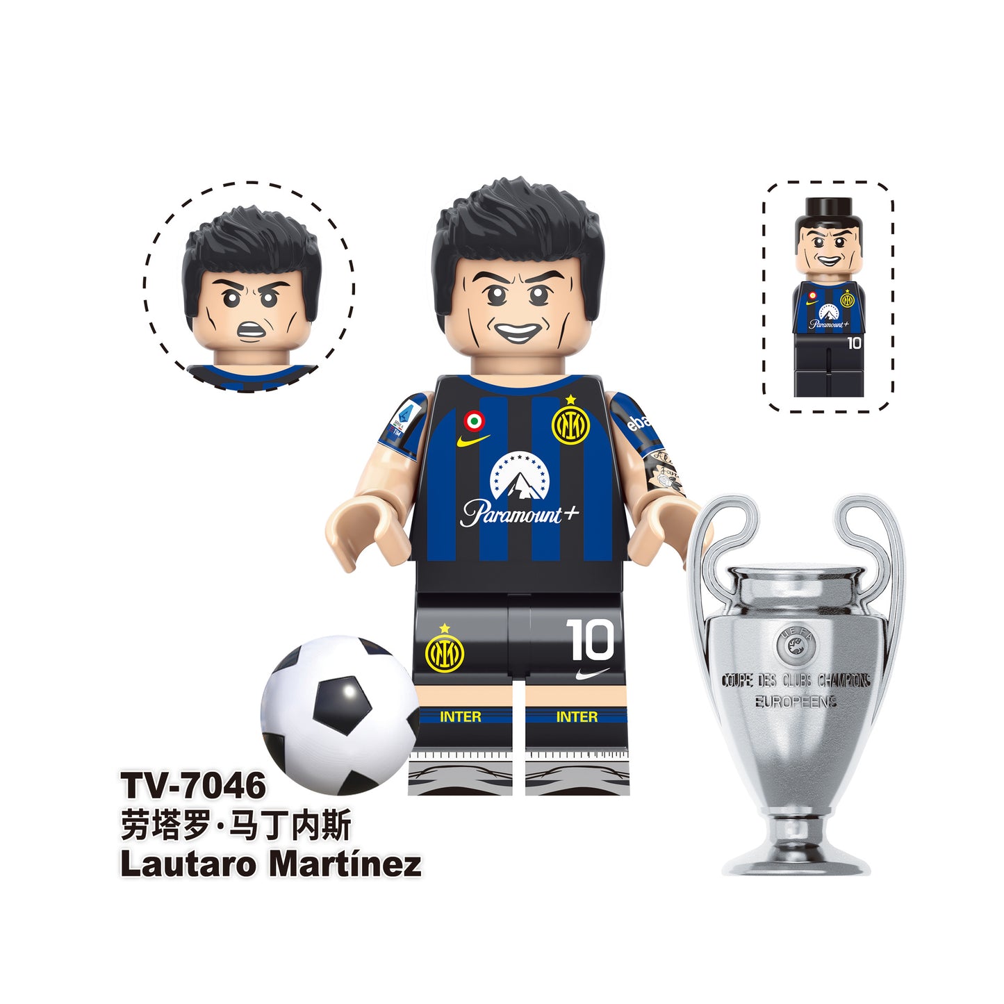 TV6505 TV6506 TV6507 Famous World Character Soccer Player Football Star Plastic Creative Mini Blocks DIY Building Blocks Gift Toys for Kids