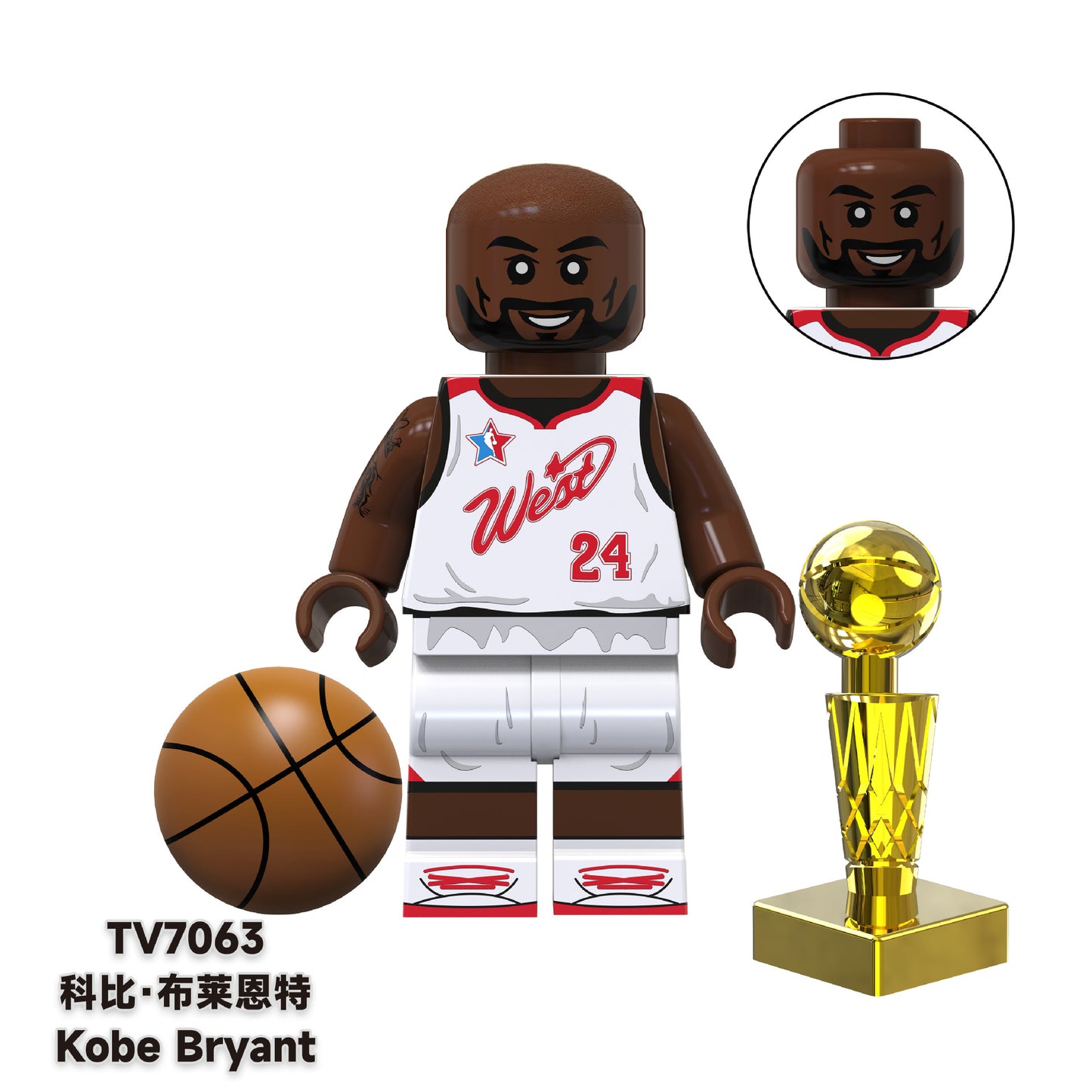TV6508 LEGO Famous Athletes World Star Professional Basketball Player Sportsman Collect Mini Educational Building Blocks Kids Toys