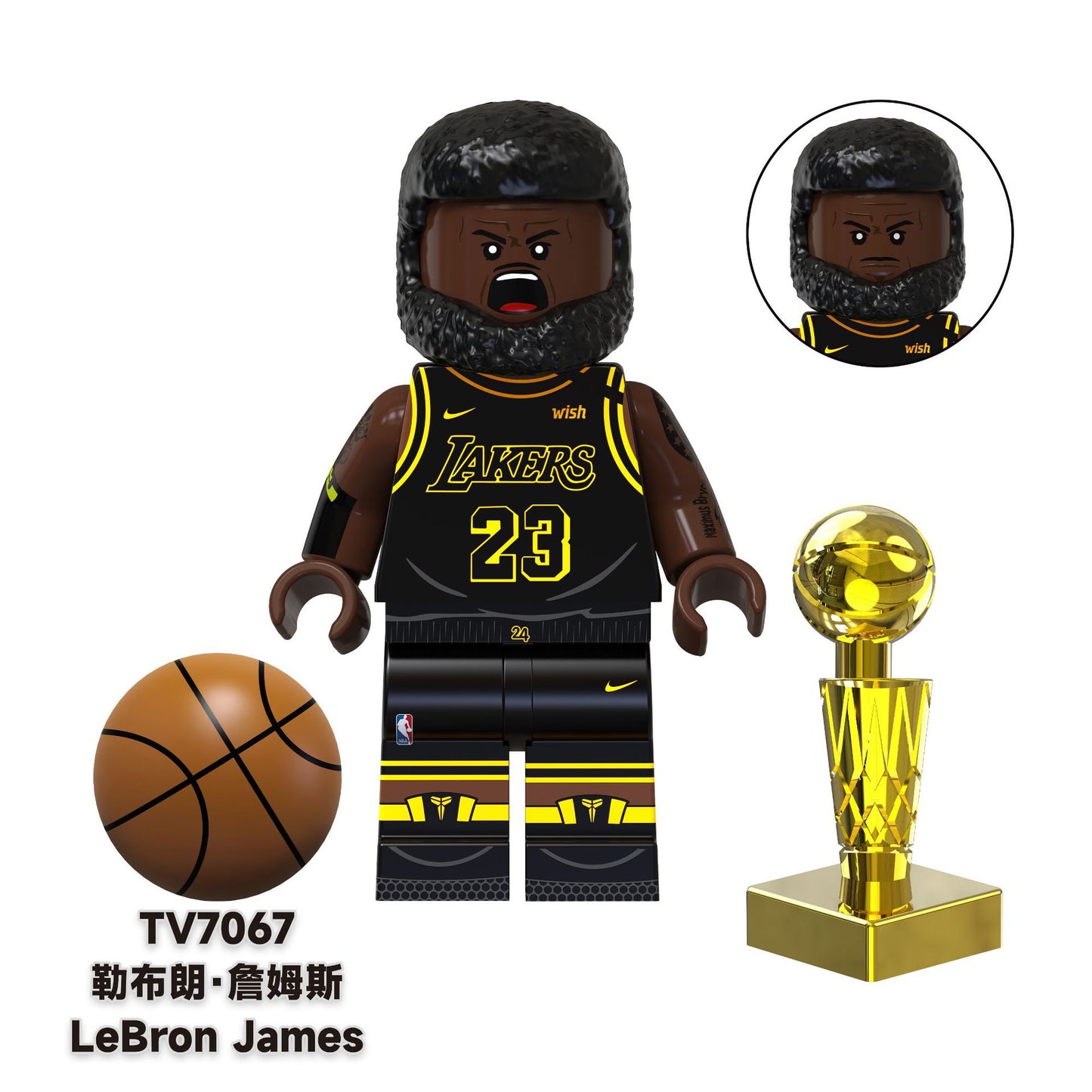 TV6508 LEGO Famous Athletes World Star Professional Basketball Player Sportsman Collect Mini Educational Building Blocks Kids Toys