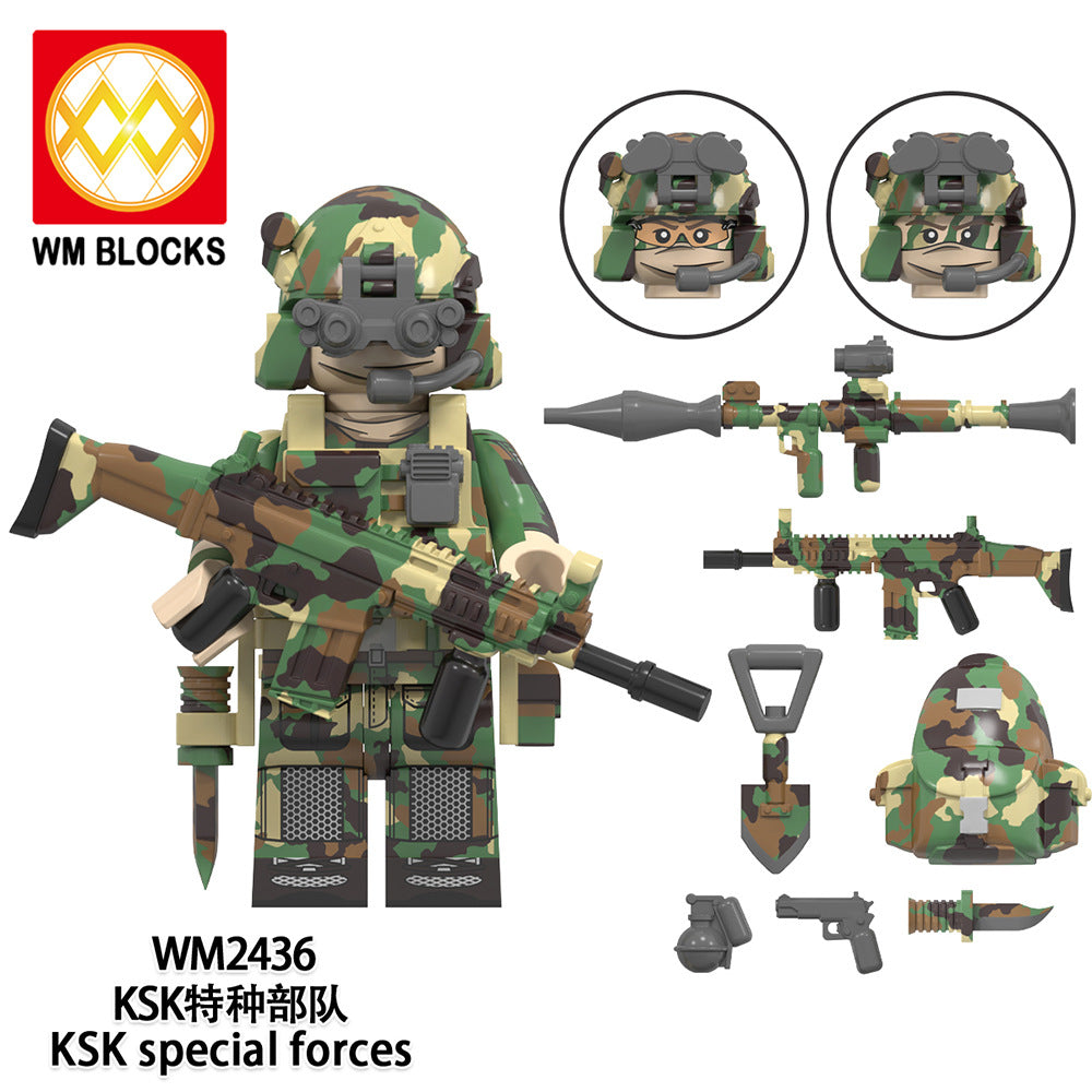 Hot Sale WM6147 Mini Plastic Brick Construction Toys DIY Block Set Leading Brands Special Forces Building Creative Figures