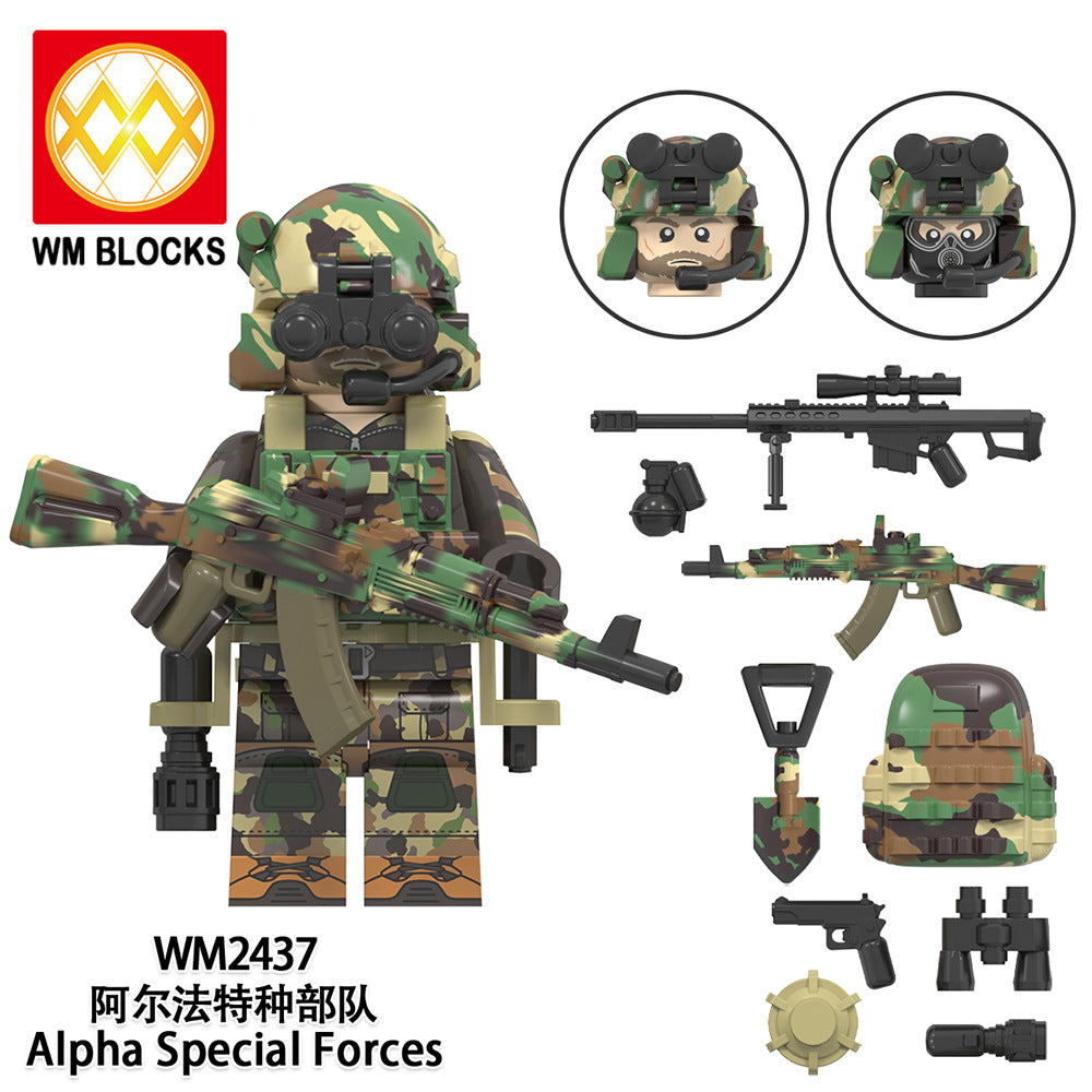 Hot Sale WM6147 Mini Plastic Brick Construction Toys DIY Block Set Leading Brands Special Forces Building Creative Figures