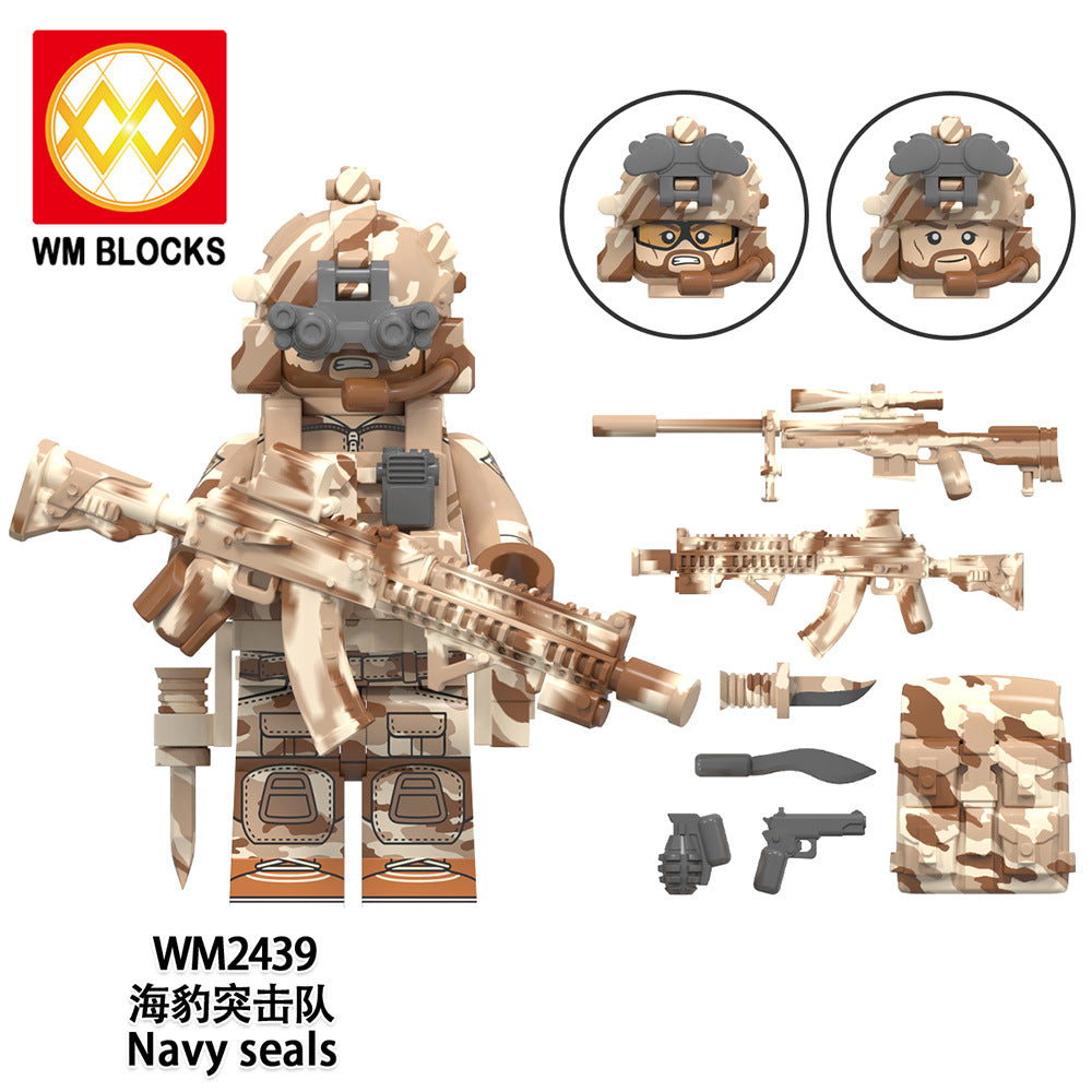 Hot Sale WM6147 Mini Plastic Brick Construction Toys DIY Block Set Leading Brands Special Forces Building Creative Figures