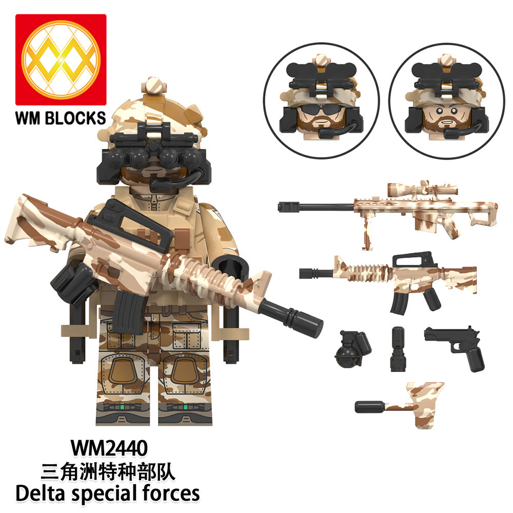Hot Sale WM6147 Mini Plastic Brick Construction Toys DIY Block Set Leading Brands Special Forces Building Creative Figures