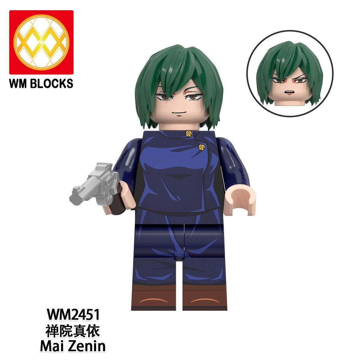 WM6149 Small Blocks Jujutsu Kaisen Ryomen Sukuna Mai Zenin Gojo Satoru Todo Aoi Gakuganji Yoshinobu Kids Mini Anime Figures Toys