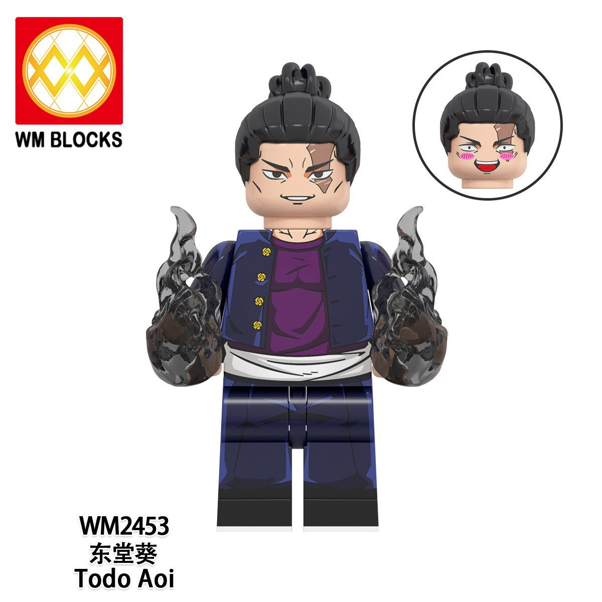 WM6149 Small Blocks Jujutsu Kaisen Ryomen Sukuna Mai Zenin Gojo Satoru Todo Aoi Gakuganji Yoshinobu Kids Mini Anime Figures Toys