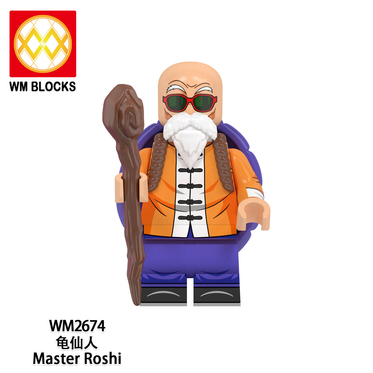 WM6178 Master Roshi Goku Black Son Goku Child Gifts Puzzle Education Creation DIY Building Block Sets Educational Kids Toys