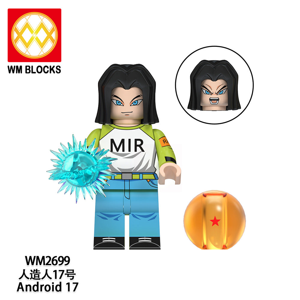 WM6181 Japanese Anime Dbz Son Goku Dragon Vegeta Vegetto Zamasu Broli Ball Building Block Figure Collect Plastic Diy Toy Bricks