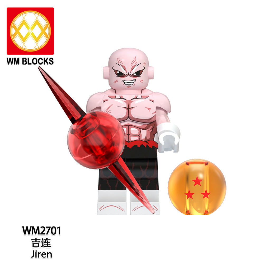 WM6181 Japanese Anime Dbz Son Goku Dragon Vegeta Vegetto Zamasu Broli Ball Building Block Figure Collect Plastic Diy Toy Bricks