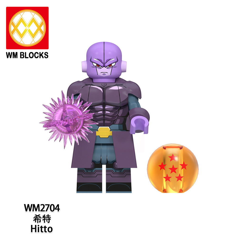 WM6181 Japanese Anime Dbz Son Goku Dragon Vegeta Vegetto Zamasu Broli Ball Building Block Figure Collect Plastic Diy Toy Bricks