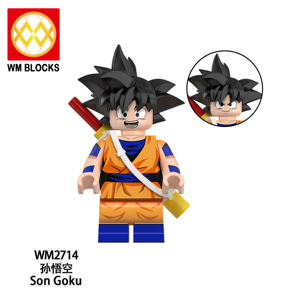 WM6183 Blocks DBZ Master Roshi Goku Jiren Gogeta Ball Anime Juguetes Mini Toys Building Blocks Sets Toys for Kids