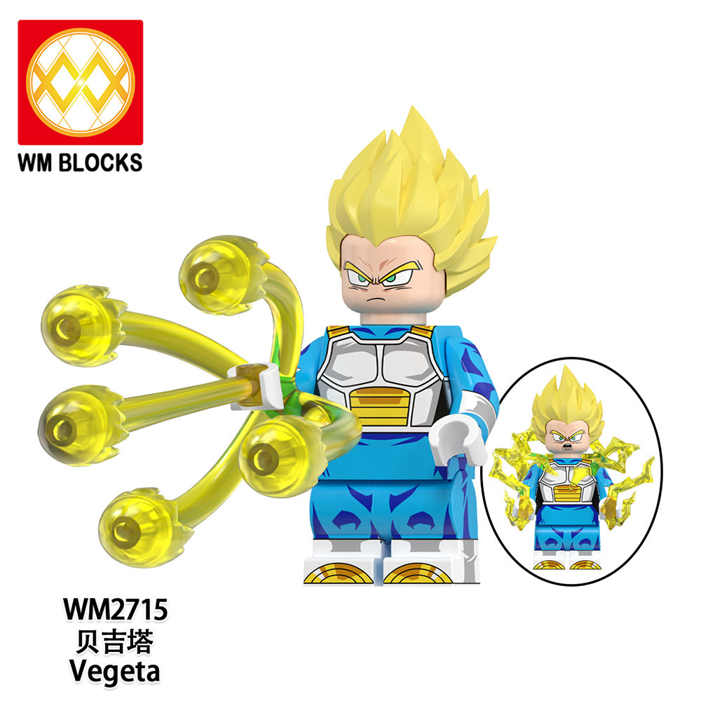 WM6183 Blocks DBZ Master Roshi Goku Jiren Gogeta Ball Anime Juguetes Mini Toys Building Blocks Sets Toys for Kids