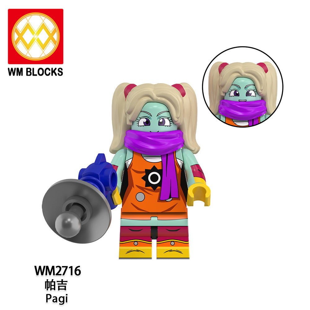 WM6183 Blocks DBZ Master Roshi Goku Jiren Gogeta Ball Anime Juguetes Mini Toys Building Blocks Sets Toys for Kids