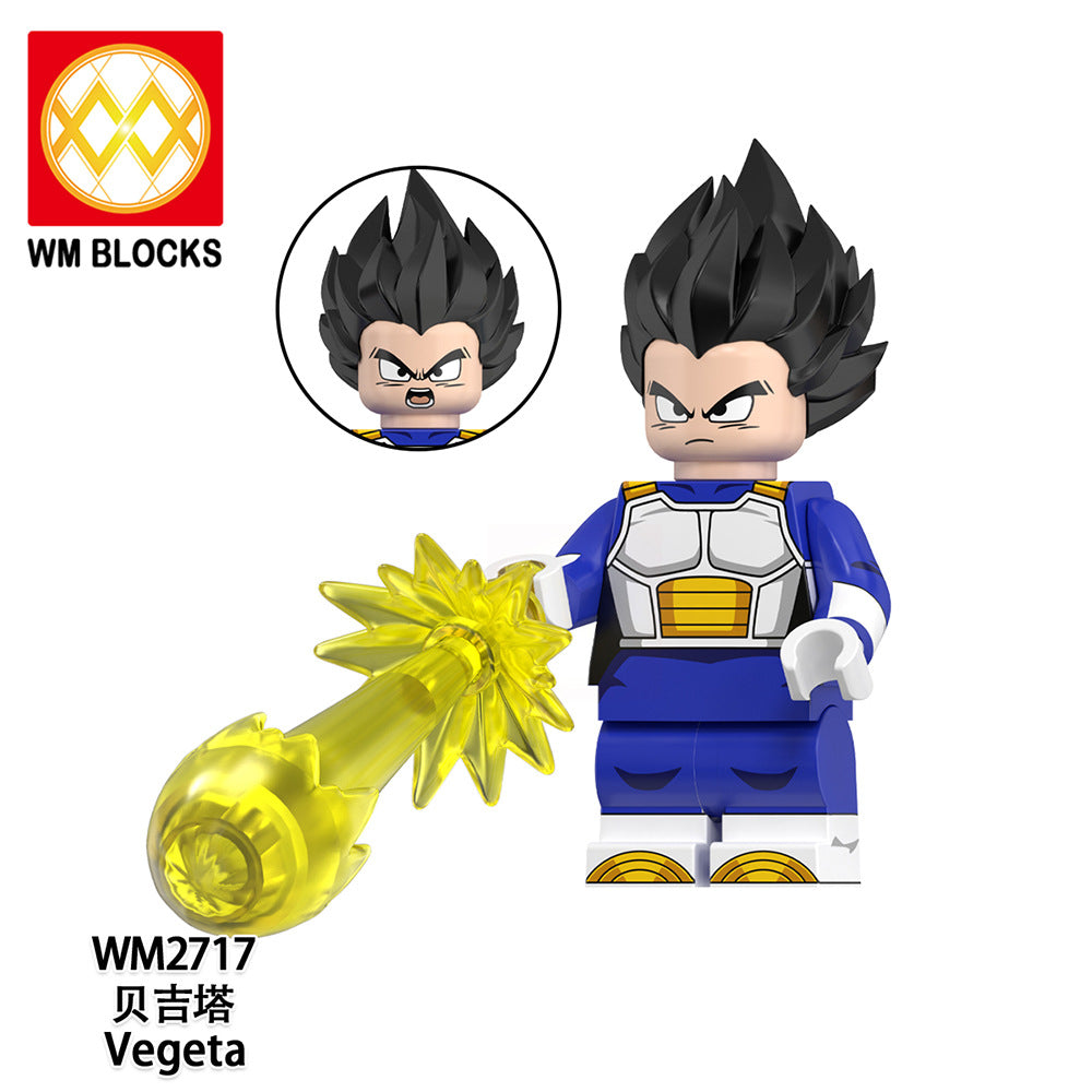 WM6183 Blocks DBZ Master Roshi Goku Jiren Gogeta Ball Anime Juguetes Mini Toys Building Blocks Sets Toys for Kids