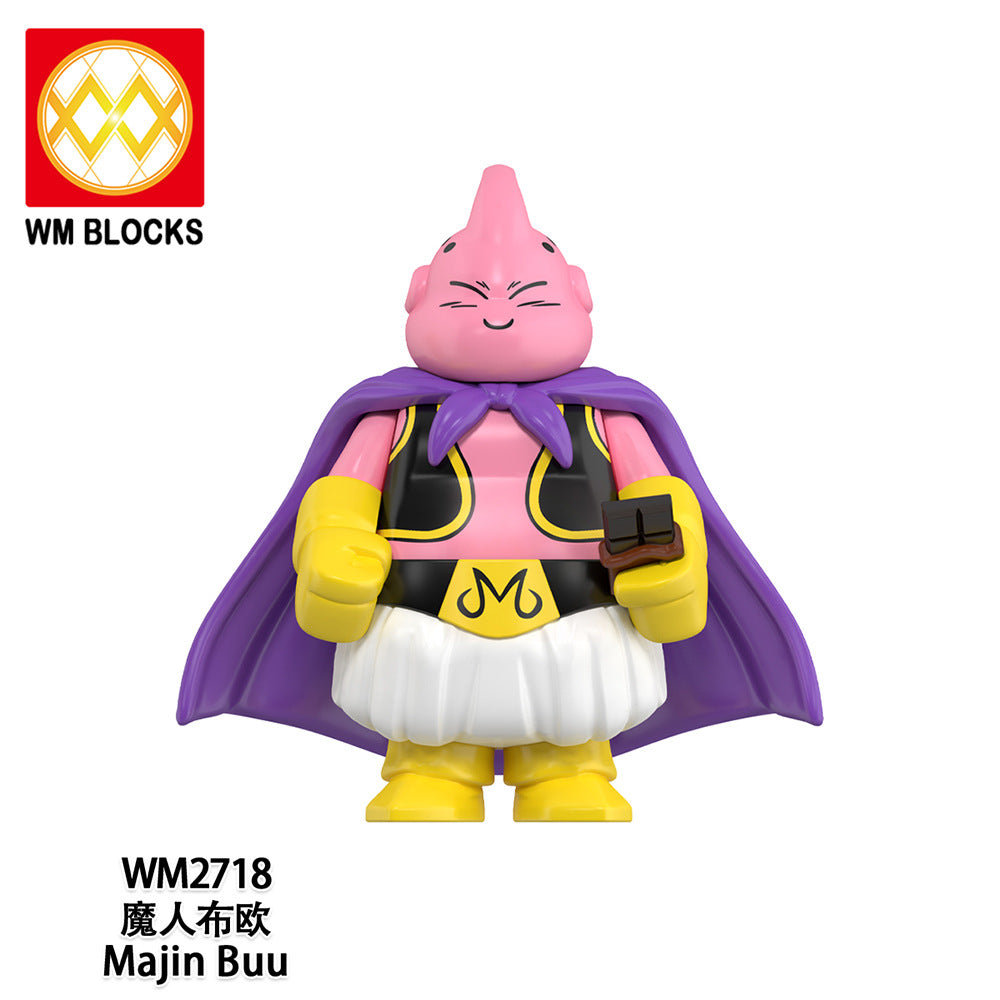 WM6183 Blocks DBZ Master Roshi Goku Jiren Gogeta Ball Anime Juguetes Mini Toys Building Blocks Sets Toys for Kids