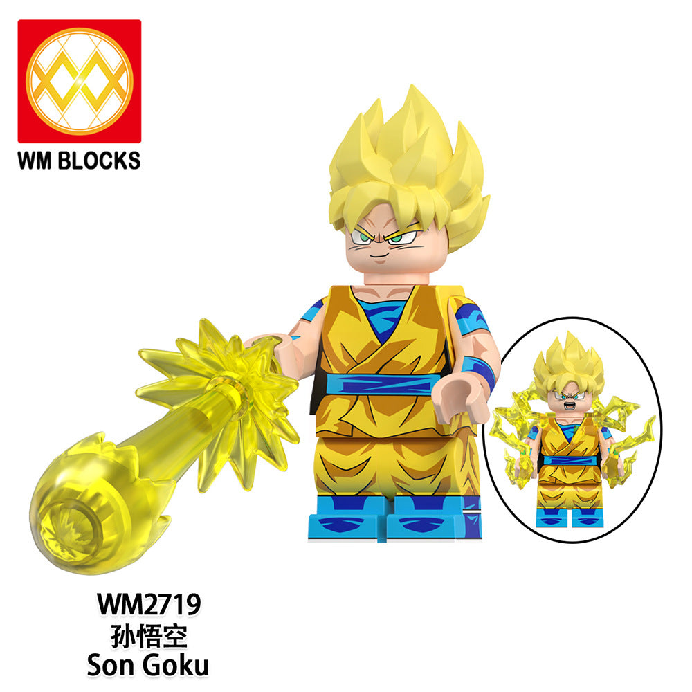 WM6183 Blocks DBZ Master Roshi Goku Jiren Gogeta Ball Anime Juguetes Mini Toys Building Blocks Sets Toys for Kids