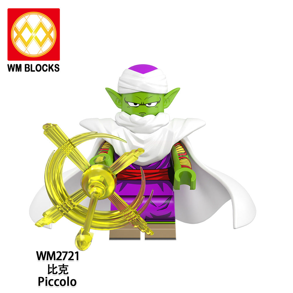 WM6183 Blocks DBZ Master Roshi Goku Jiren Gogeta Ball Anime Juguetes Mini Toys Building Blocks Sets Toys for Kids