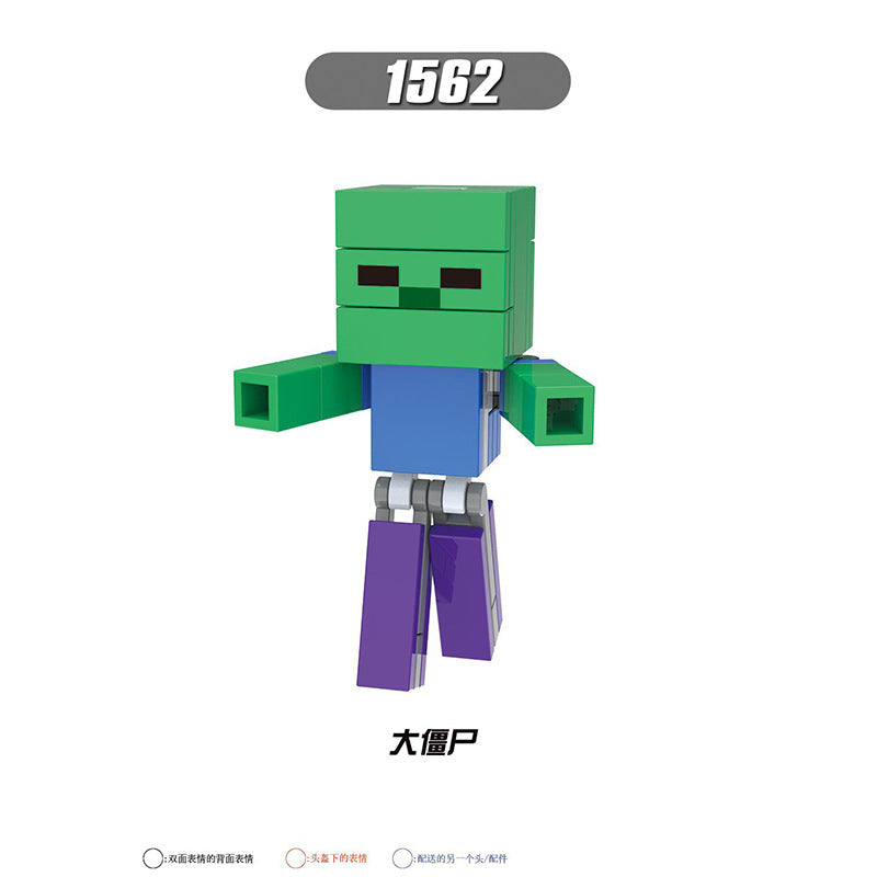 X0310-0311 X0301 X0294-0295 X0298-0299 Famous Game My World Honey Picker Knight Husk Huntress Blacksmith Mini Action Figures Set Model Building Blocks Kids Toys