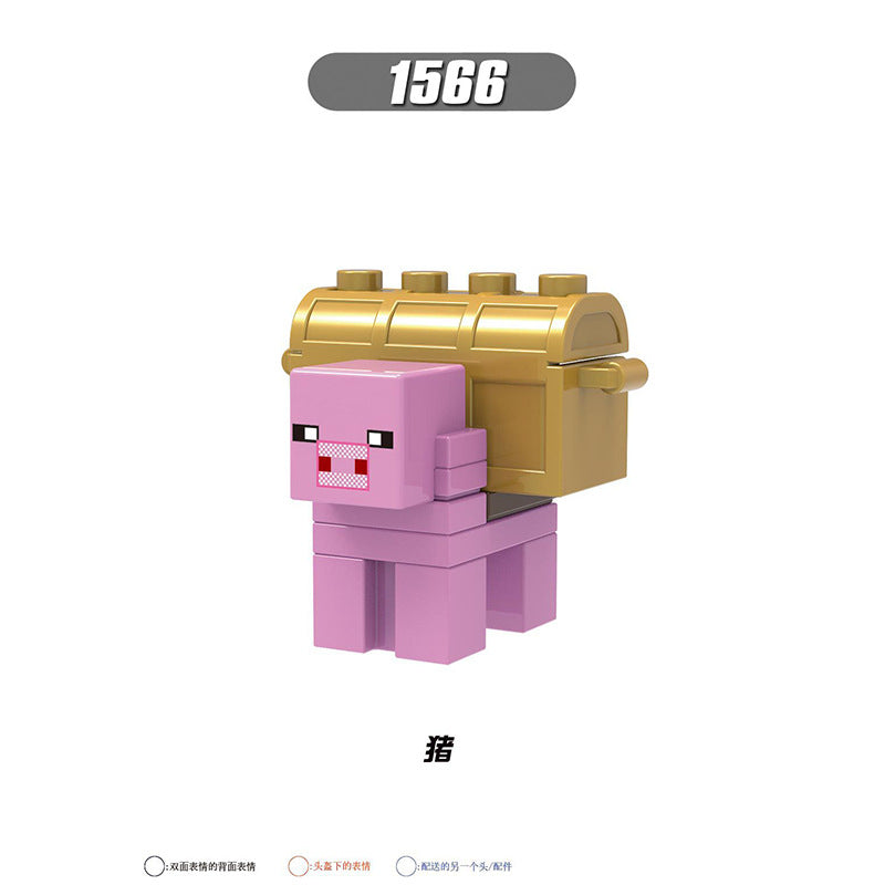 X0310-0311 X0301 X0294-0295 X0298-0299 Famous Game My World Honey Picker Knight Husk Huntress Blacksmith Mini Action Figures Set Model Building Blocks Kids Toys