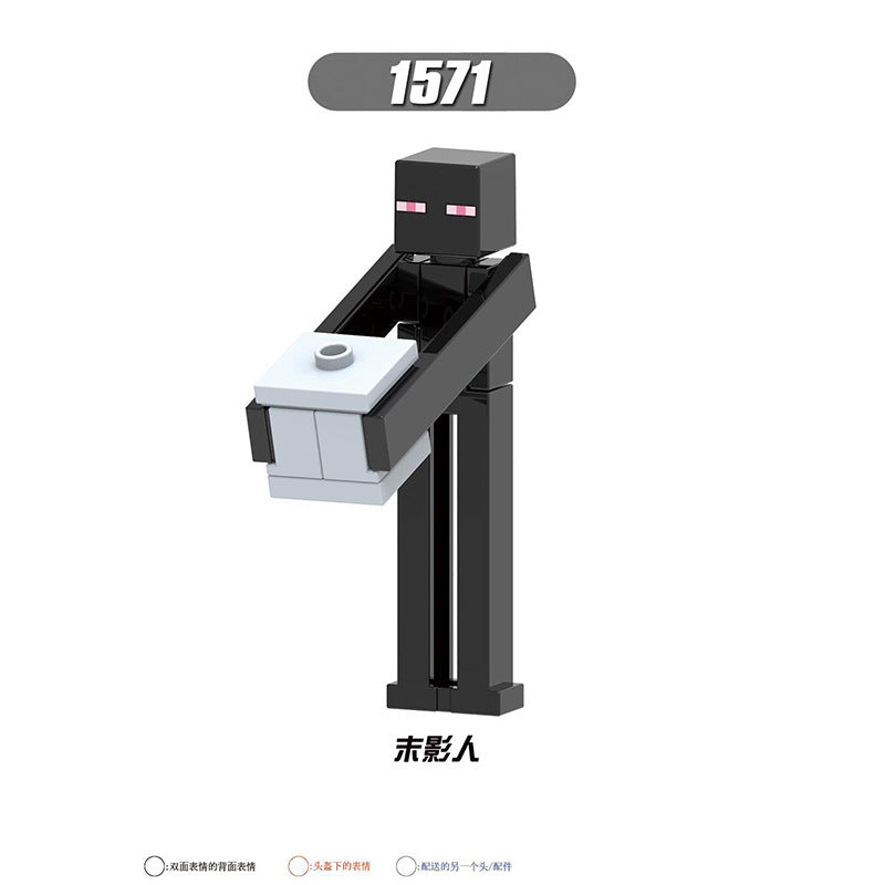 X0310-0311 X0301 X0294-0295 X0298-0299 Famous Game My World Honey Picker Knight Husk Huntress Blacksmith Mini Action Figures Set Model Building Blocks Kids Toys