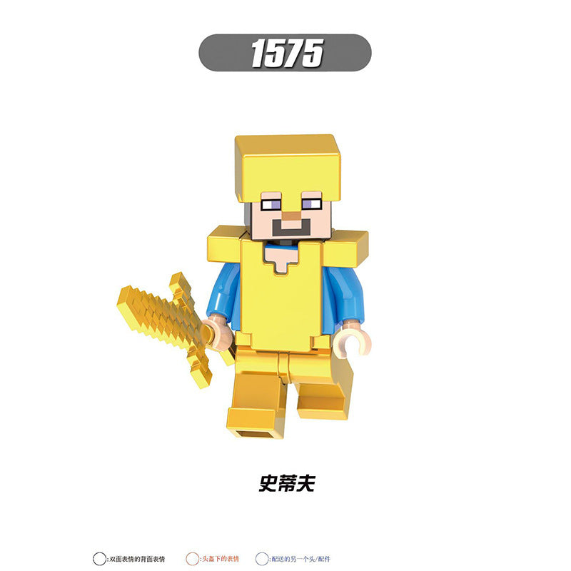 X0310-0311 X0301 X0294-0295 X0298-0299 Famous Game My World Honey Picker Knight Husk Huntress Blacksmith Mini Action Figures Set Model Building Blocks Kids Toys