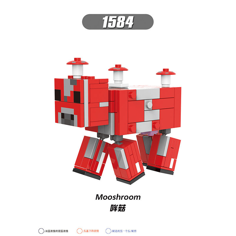 X0310-0311 X0301 X0294-0295 X0298-0299 Famous Game My World Honey Picker Knight Husk Huntress Blacksmith Mini Action Figures Set Model Building Blocks Kids Toys