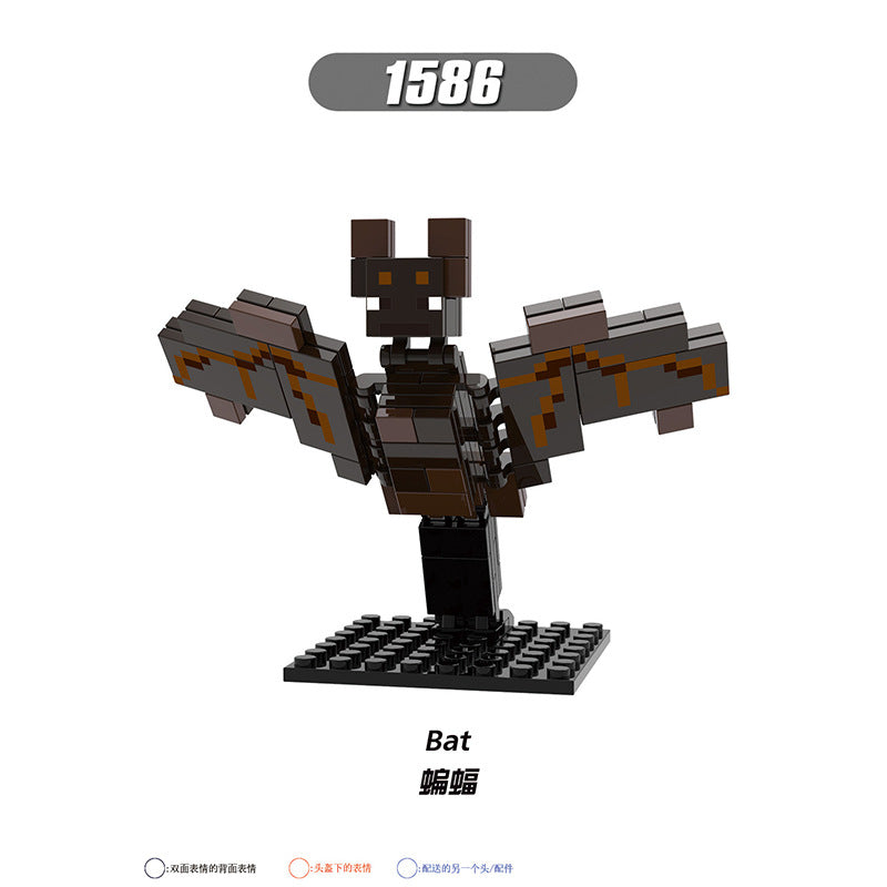 X0310-0311 X0301 X0294-0295 X0298-0299 Famous Game My World Honey Picker Knight Husk Huntress Blacksmith Mini Action Figures Set Model Building Blocks Kids Toys