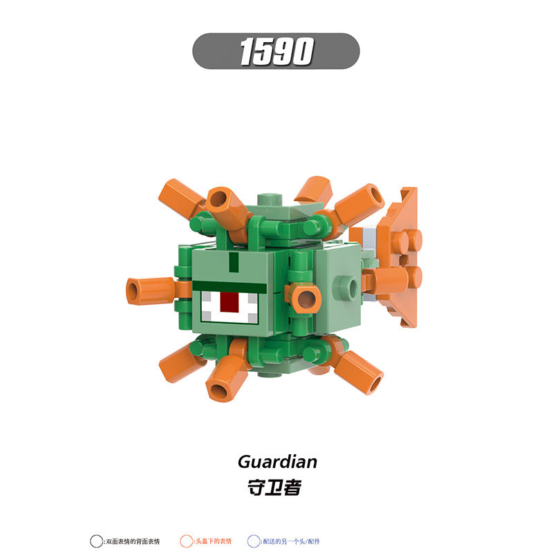 X0310-0311 X0301 X0294-0295 X0298-0299 Famous Game My World Honey Picker Knight Husk Huntress Blacksmith Mini Action Figures Set Model Building Blocks Kids Toys