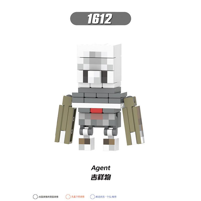 X0310-0311 X0301 X0294-0295 X0298-0299 Famous Game My World Honey Picker Knight Husk Huntress Blacksmith Mini Action Figures Set Model Building Blocks Kids Toys