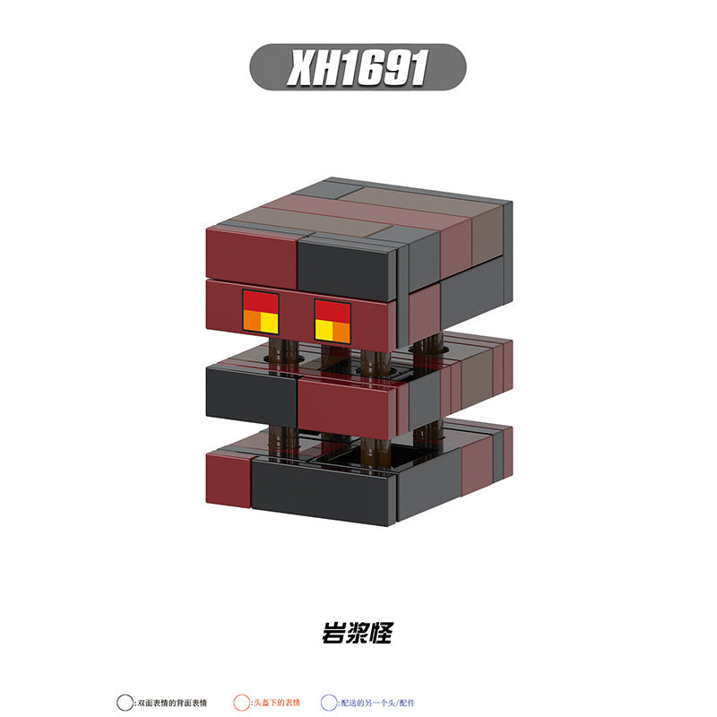 X0310-0311 X0301 X0294-0295 X0298-0299 Famous Game My World Honey Picker Knight Husk Huntress Blacksmith Mini Action Figures Set Model Building Blocks Kids Toys