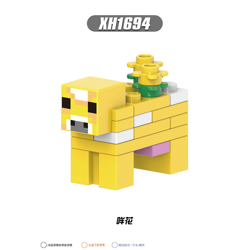 X0310-0311 X0301 X0294-0295 X0298-0299 Famous Game My World Honey Picker Knight Husk Huntress Blacksmith Mini Action Figures Set Model Building Blocks Kids Toys